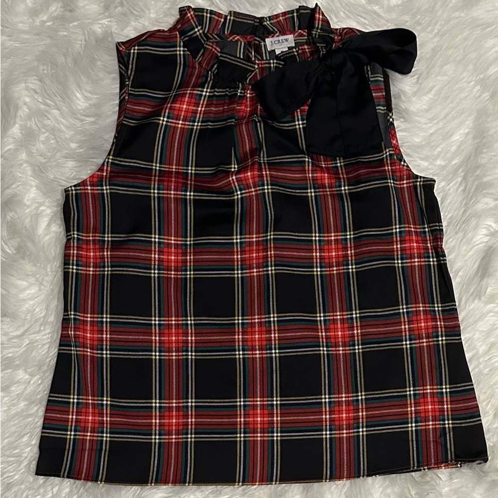 J. Crew Sleeveless Holiday Blouse